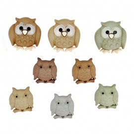 Whoo? Owls Buttons