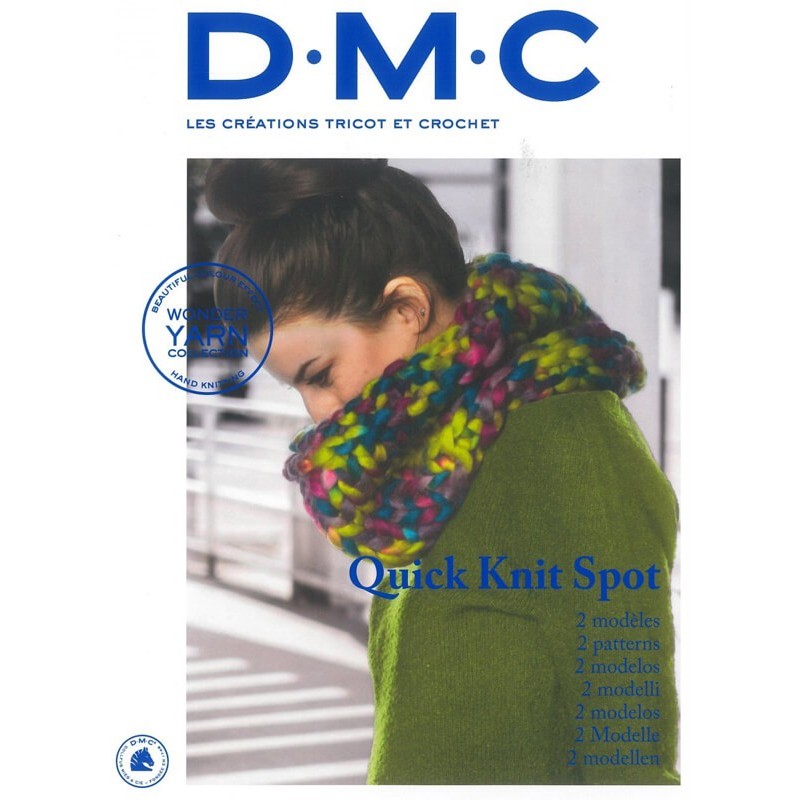 Revista DMC Creaciones de Tricot y Crochet Quick Knit Spot 2 modelos - 2018