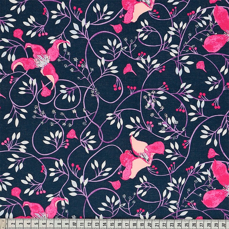 Cotton Fabric - Fuchsia - Dee Hardwicke - Las Tijeras Mágicas