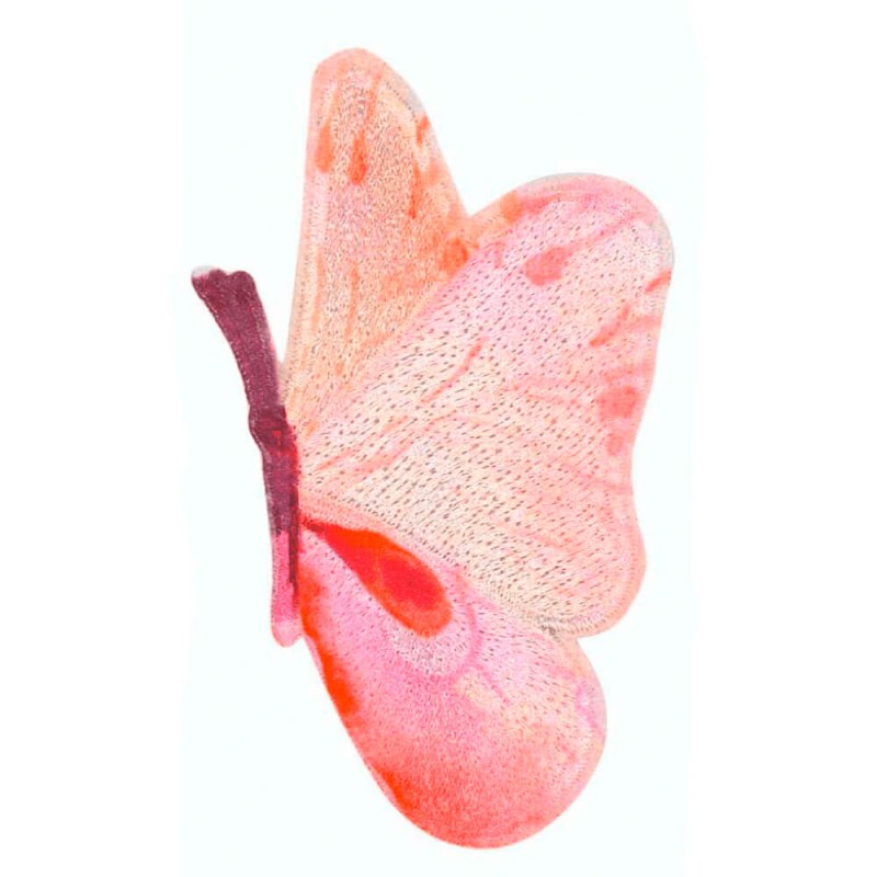 Aplicacion Termoadhesiva - Mariposa Rosa - Las Tijeras Mágicas