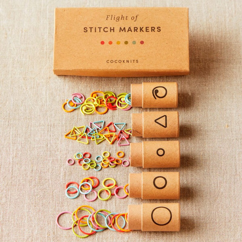 Marcadores de Punto - Flight of Stitch Markers - CocoKnits