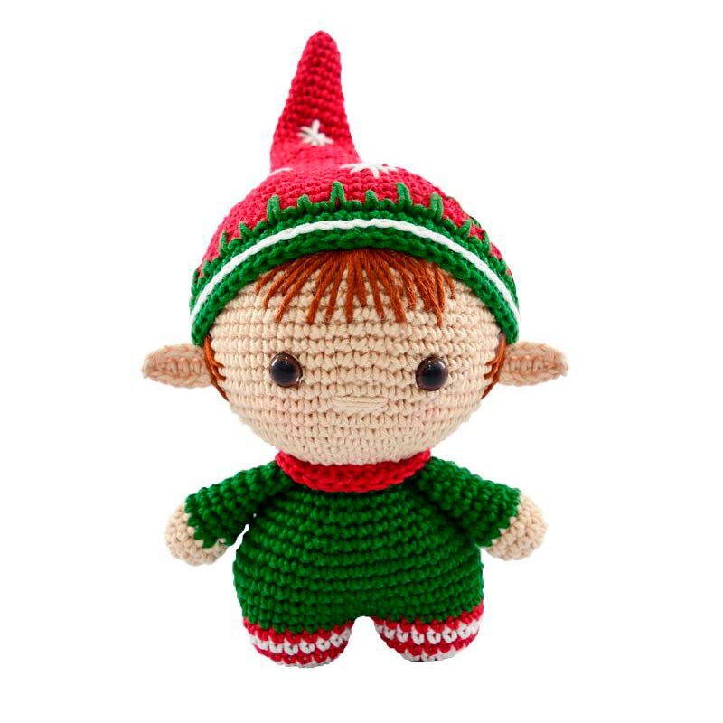 CIRCULO Amigurumi Kit Christmas Collection - Elf, Clear Easy to