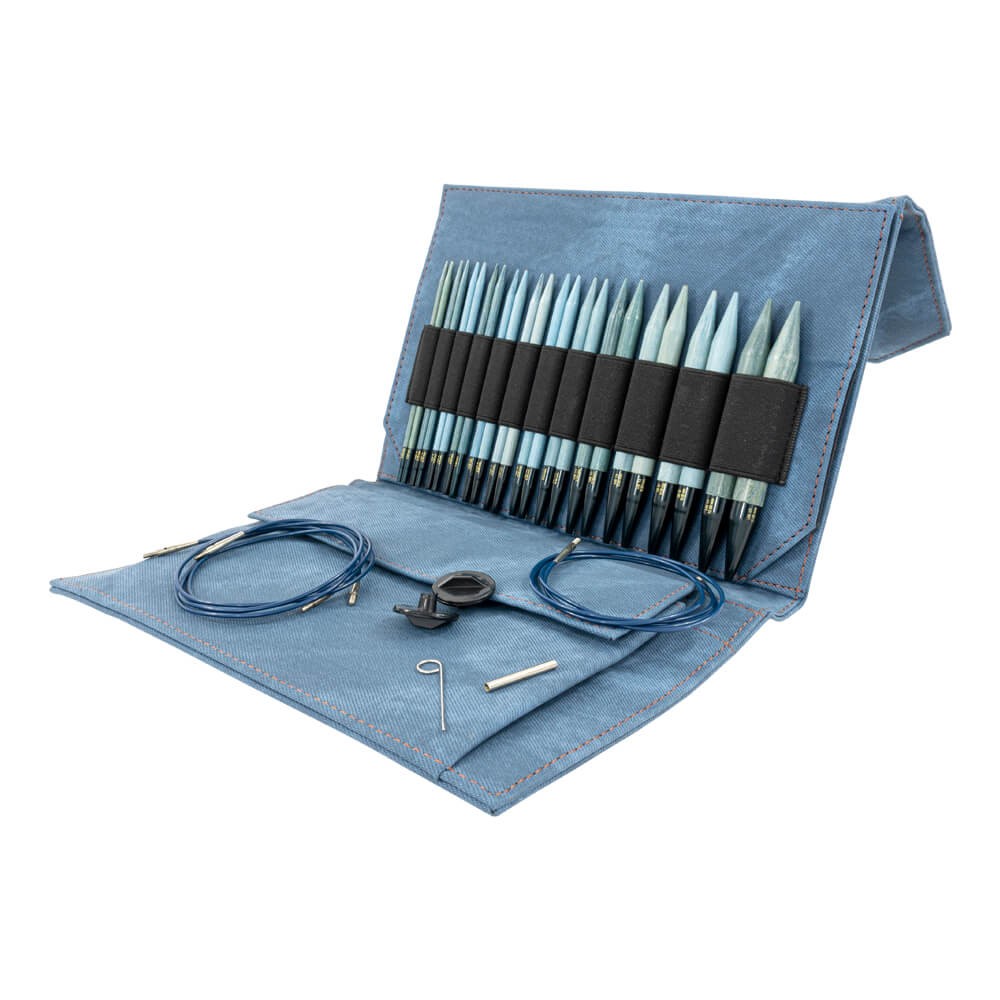 Lykke Indigo Long Interchangeable Circular Knitting Needle Set