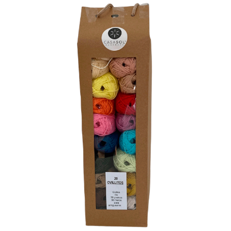 20 Balls Kit - Combed Cotton M - Las Tijeras Mágicas