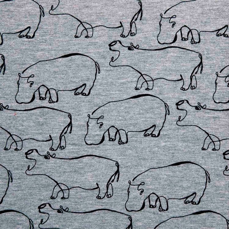 Katia Summer Sweet Melange Fabric – Grey Melange