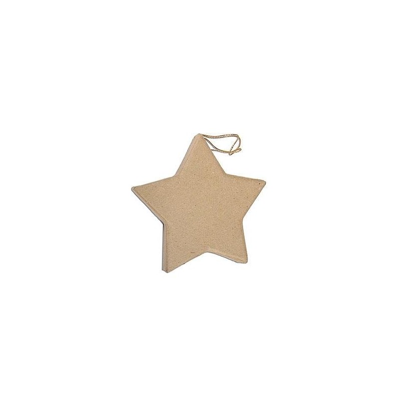 Flat Star Hanging Paper Mache