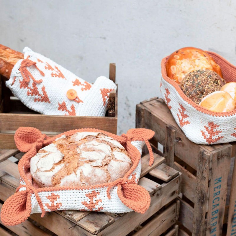 Cesta para el pan o panera (con patrones) 