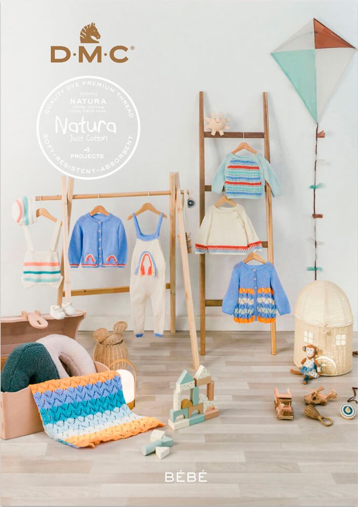 Natura Just Cotton. 4 Projects. Baby - 2022 - DMC - Las Tijeras Mágicas