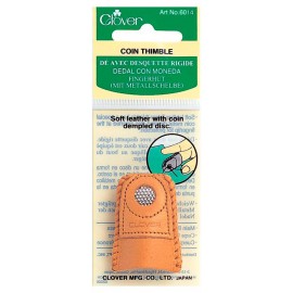 Clover Double Sided Leather Coin Thimble