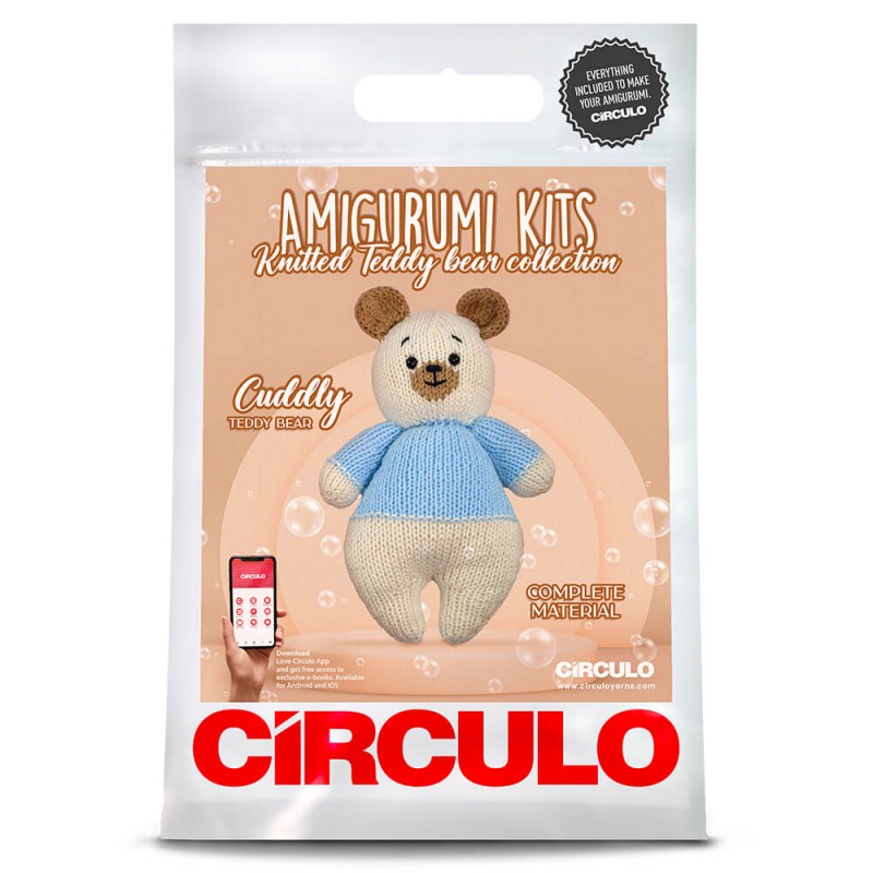 TRICOT AMIGURUMI KIT - CUDDLY TEDDY BEAR– CÍRCULO