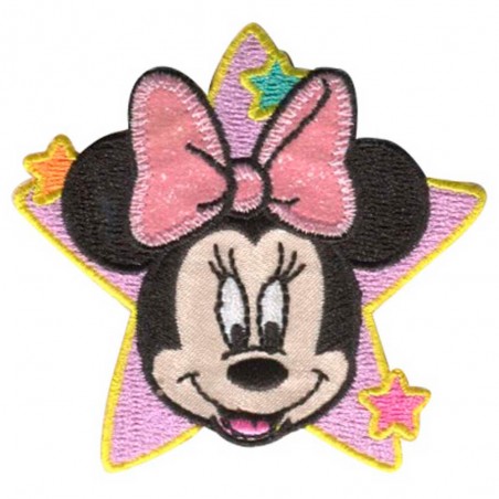 Minnie Mouse Star Embroidery Themoadhesive Patch